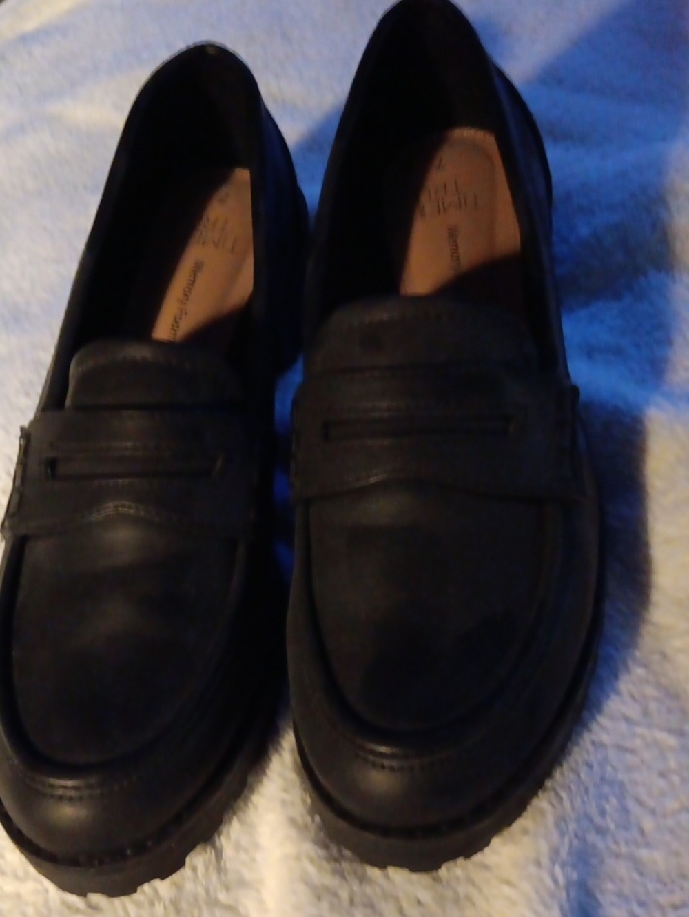 Time and Tru Black Women’s Penny Loafers